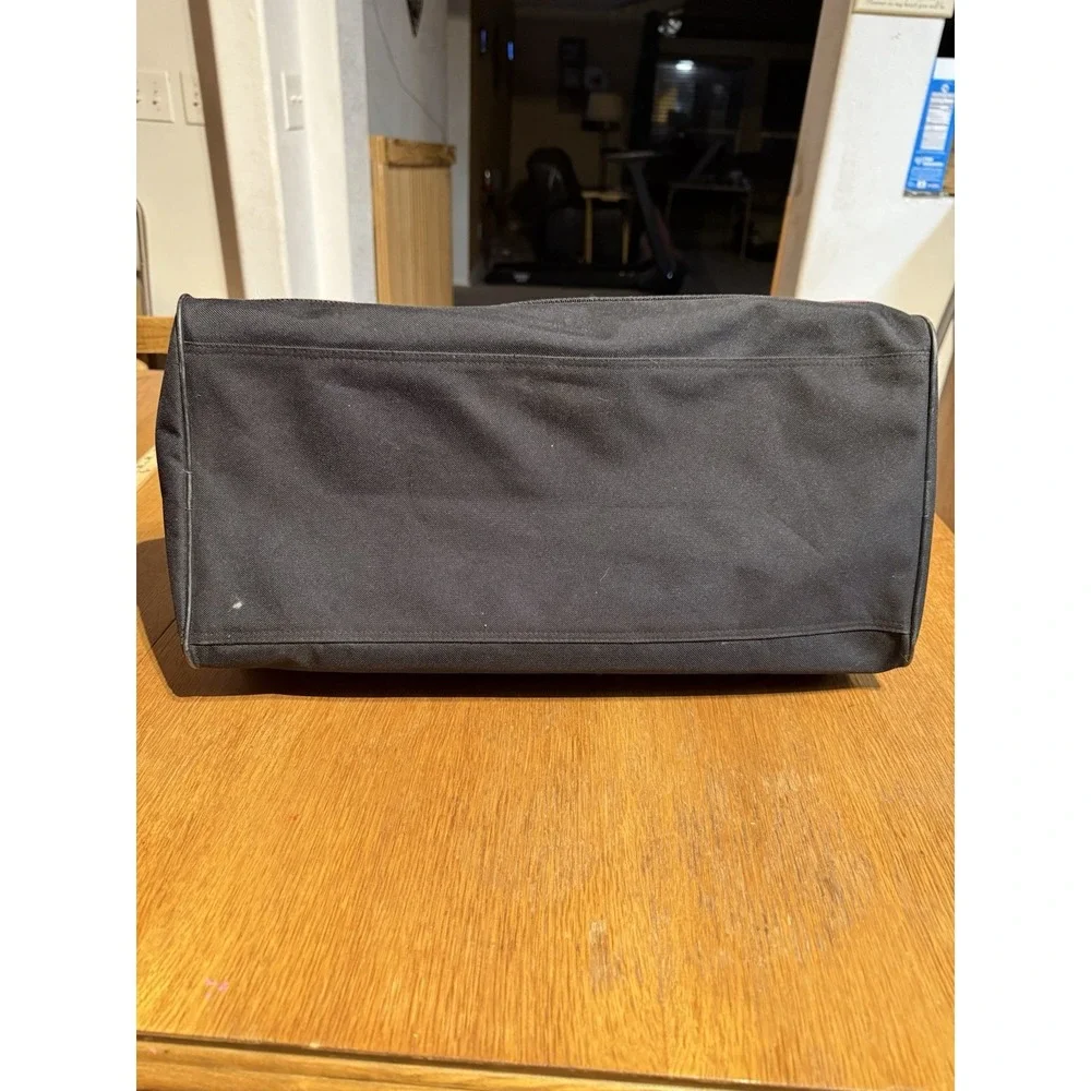 Vintage‎ Drakkar Noir Duffel Bag Black Red Promo Travel Gym Bag Cologne Logo